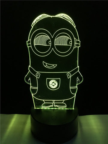 Image of Little Yellow Man 3D Illusion Lamp Night Light