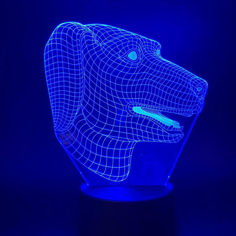 Lovely Dog 02 3D Illusion Lamp Night Light