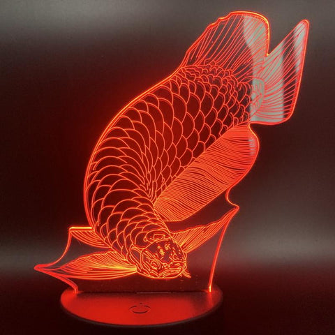Image of Lovely Fish 3D Illusion Lamp Night Light