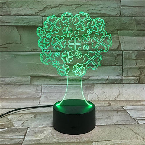 Image of Lucky Tree 3D Illusion Lamp Night Light