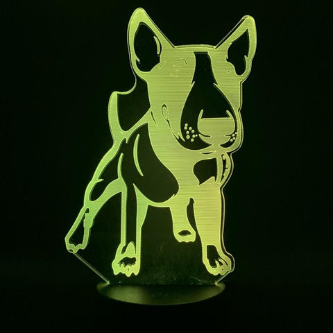 Image of Mankinds friends Dog Room 3D Illusion Lamp Night Light