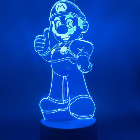 Image of Mario 3D Illusion Lamp Night Light