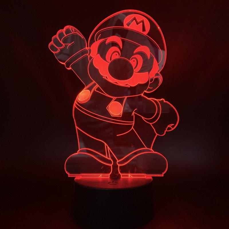 Mario Lovely 3D Illusion Lamp Night Light