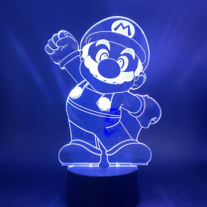 Mario Room 3D Illusion Lamp Night Light