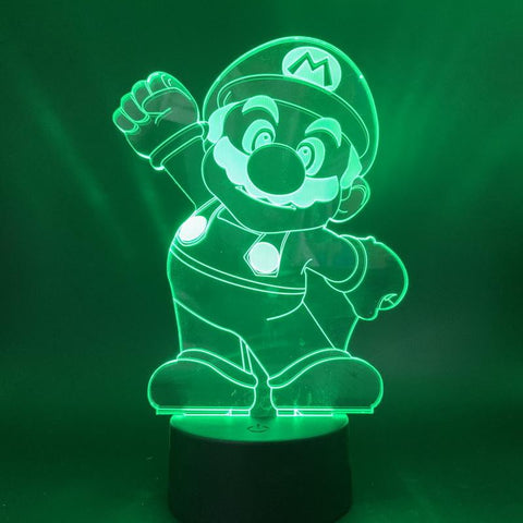 Image of Mario Room 3D Illusion Lamp Night Light