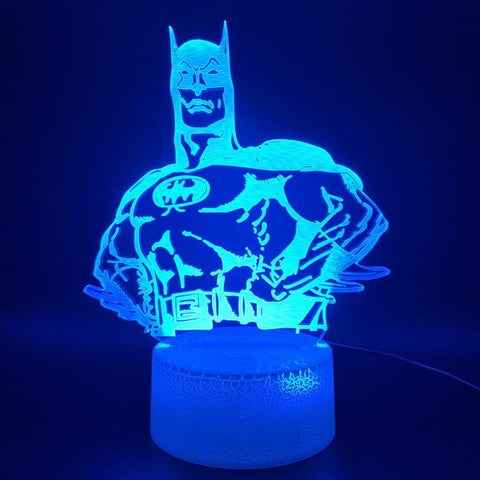 Image of Marvel Comics Superhero Batman Hologram Room 3D Illusion Lamp Night Light