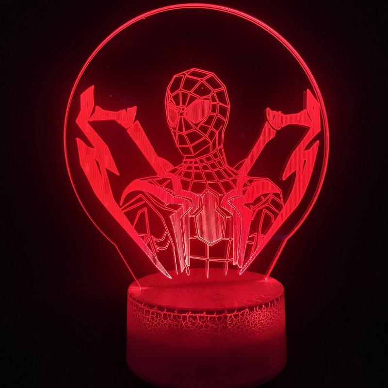 marvel movie spider-man 01 3D Illusion Lamp Night Light