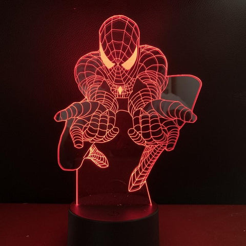 Image of Marvel Movie Spider-man 3D Illusion Lamp Night Light