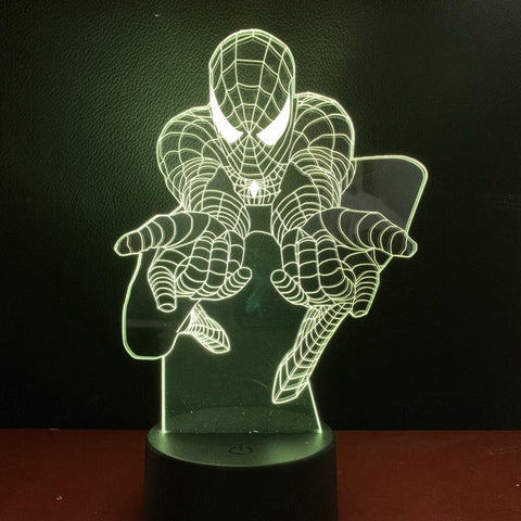 Image of Marvel Movie Spider-man 3D Illusion Lamp Night Light