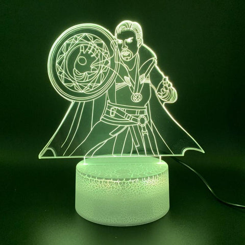Image of Marvel Superhero Doctor Strange Figure 3D Illusion Lamp Night Light