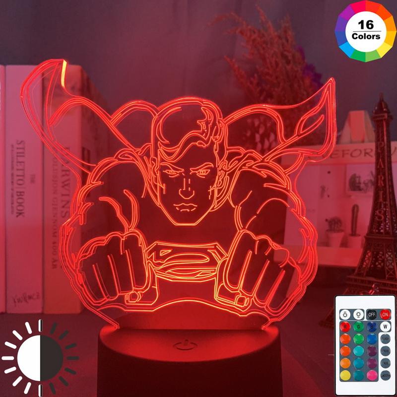 Marvel Superman 3D Illusion Lamp Night Light