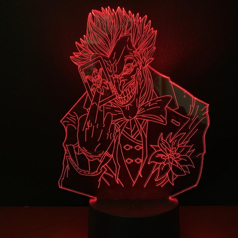 Marvel Supervillain The Joker 3D Illusion Lamp Night Light