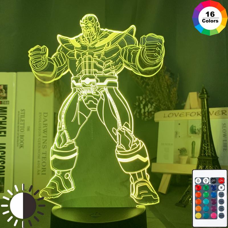 Marvel Thanos Figure 3D Illusion Lamp Night Light