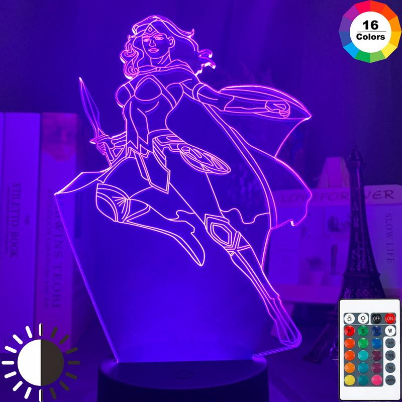 Marvel Wonder Woman 3D Illusion Lamp Night Light