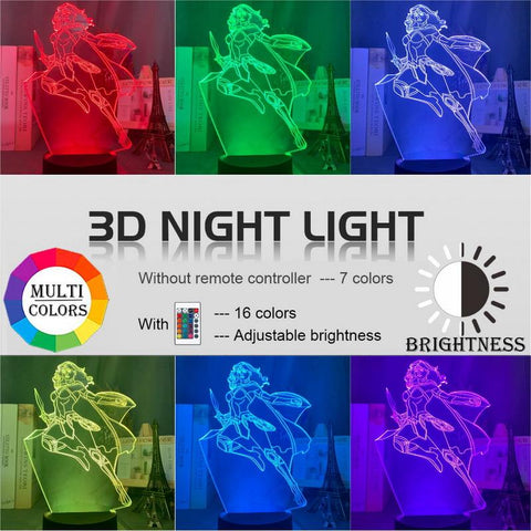 Image of Marvel Wonder Woman 3D Illusion Lamp Night Light