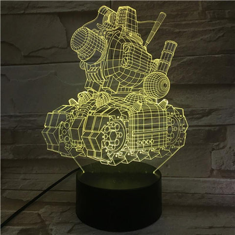 Image of Metal Slug Tank 3D Illusion Lamp Night Light