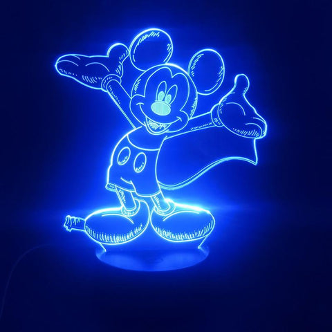 Image of Mickey Mouse Beckons You 3D Illusion Lamp Night Light