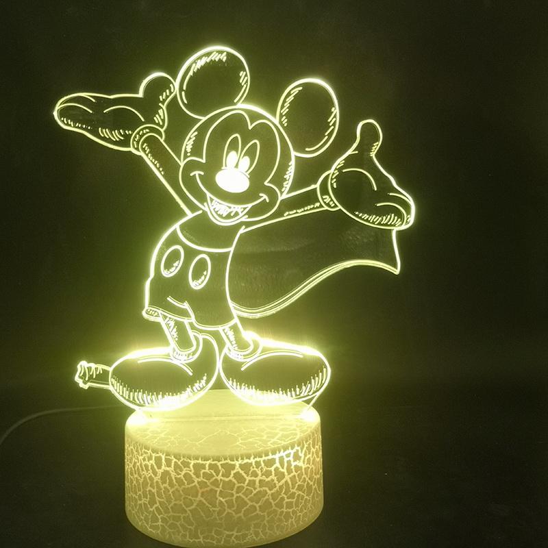 Mickey Mouse Beckons You 3D Illusion Lamp Night Light