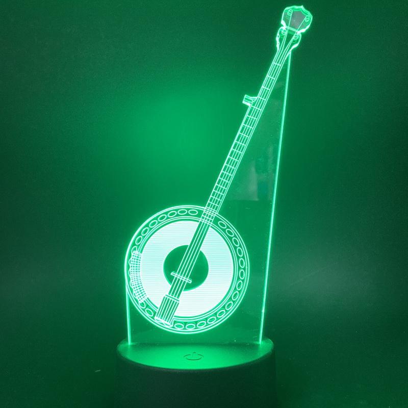 Misic Dream Folk instrument 3D Illusion Lamp Night Light