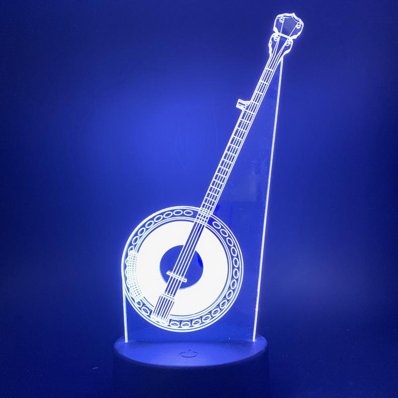 Misic Dream Folk instrument 3D Illusion Lamp Night Light