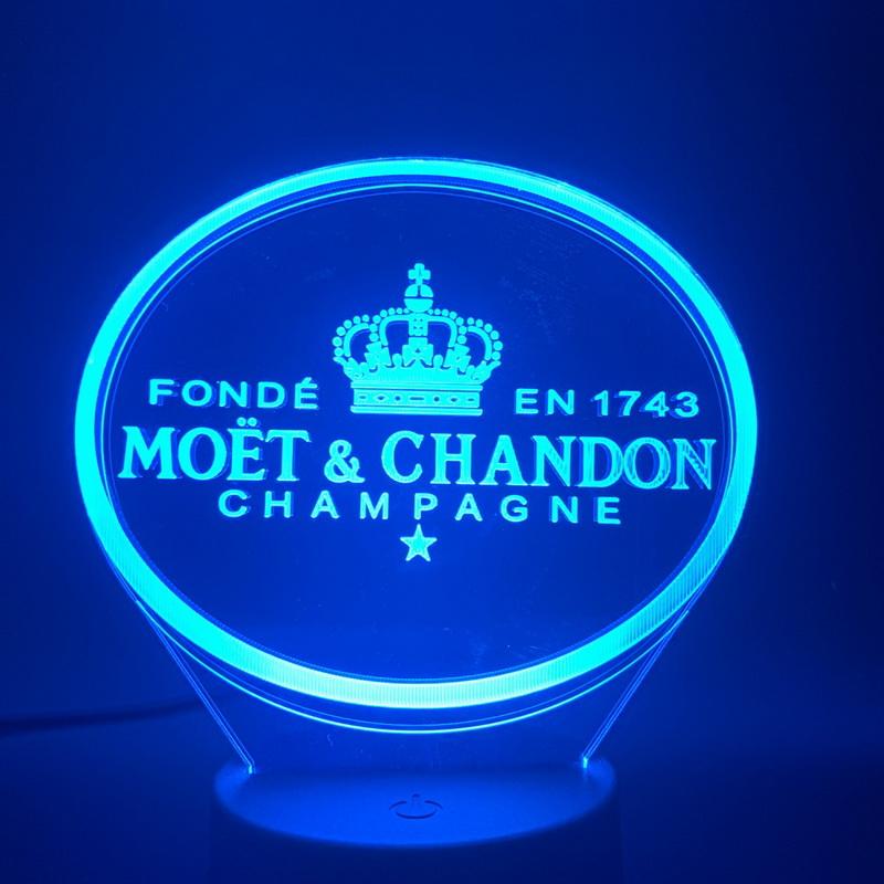 Moet Et Chandon 3D Illusion Lamp Night Light