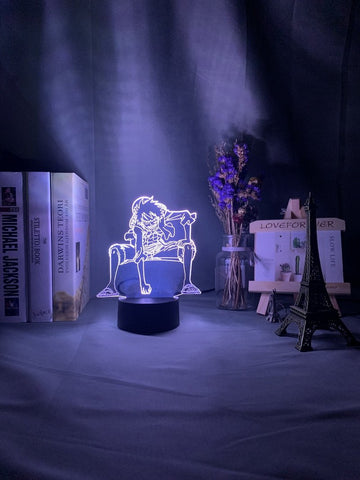 Image of Monkey D Luffy Figure 3D Illusion Lamp Night Light