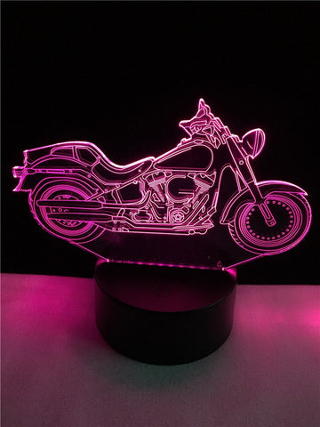 Image of Motorcycl 3D Illusion Lamp Night Light