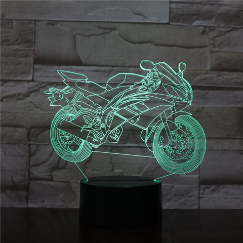 Motorcycle 01 3D Illusion Lamp Night Light