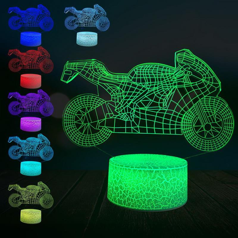 Motorcycle _1 3D Illusion Lamp Night Light