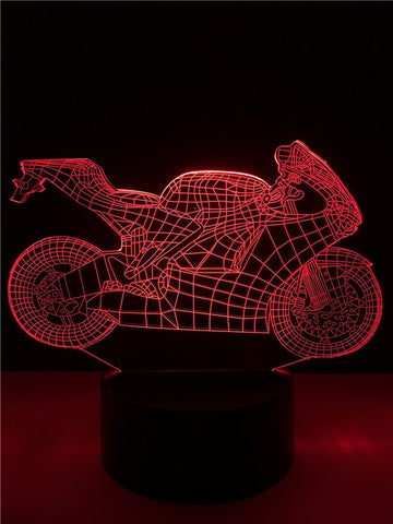 Image of Motorcycle _1 3D Illusion Lamp Night Light