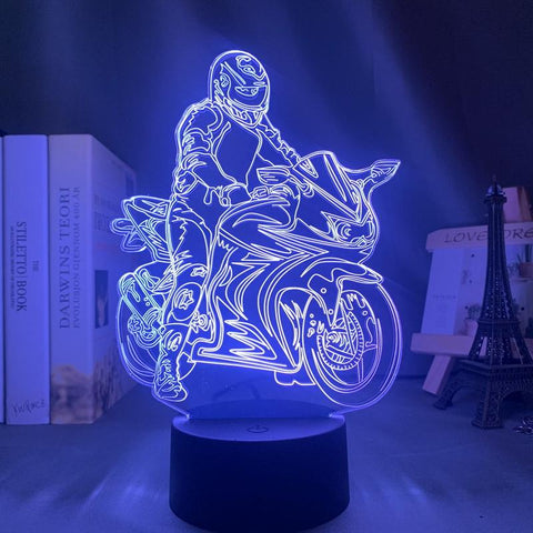 Image of Motorcycle Racer Jonathan Rea Action Figure 3D Illusion Lamp Night Light