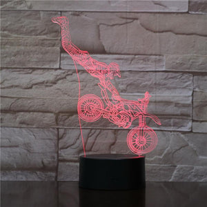 Motorcycle Show 3D Illusion Lamp Night Light