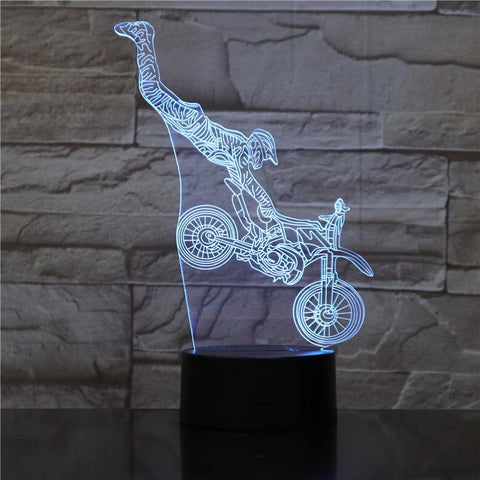 Image of Motorcycle Show 3D Illusion Lamp Night Light