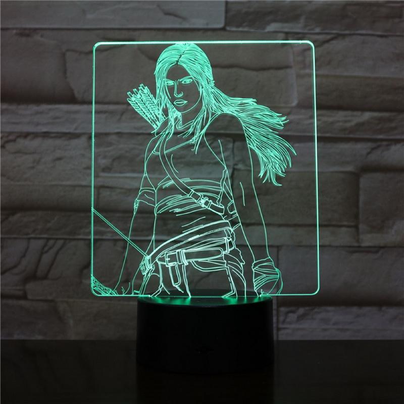 Movie The Hunger Games 3D Illusion Lamp Night Light