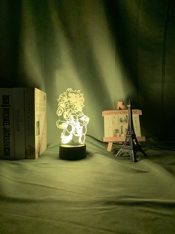 Image of My Hero Academia Midoriya Izuku Figure 3D Illusion Lamp Night Light