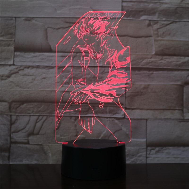 My Hero Academia Todoroki So Figure 3D Illusion Lamp Night Light