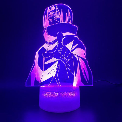 Naruto Anime Itachi Uchiha Figure 3D Illusion Lamp Night Light