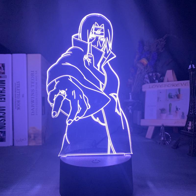 Naruto Itachi Uchiha Figure 3D Illusion Lamp Night Light 4989