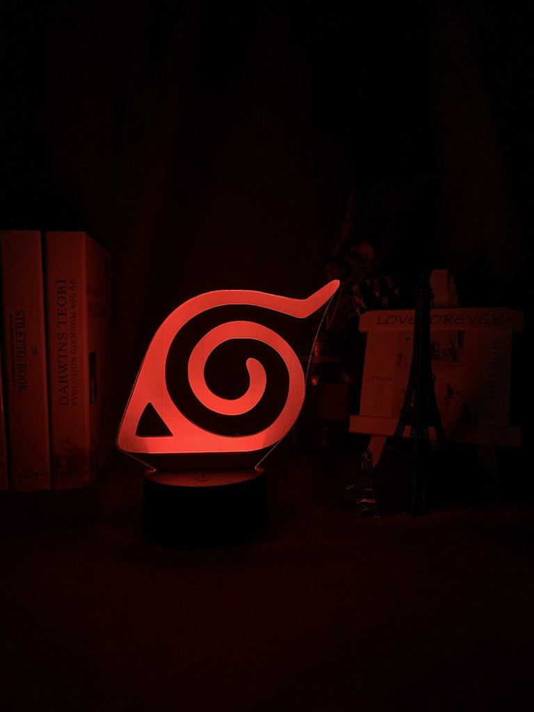 Naruto Konoha Logo 3D Illusion Lamp Night Light 4945