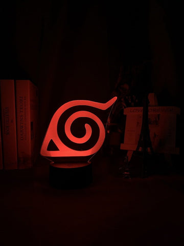 Image of Naruto Konoha Logo 3D Illusion Lamp Night Light 4945