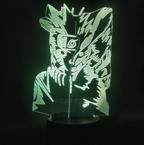 Image of Naruto Kyuubi Uzumaki Naruto 3D Illusion Lamp Night Light