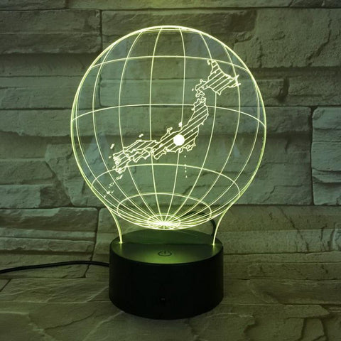 Image of National map Japan 3D Illusion Lamp Night Light