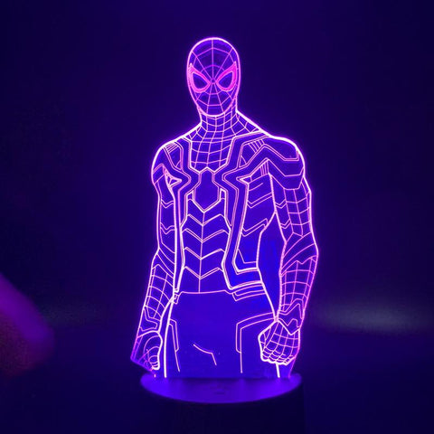 Image of New spiderman 3D Illusion Lamp Night Light