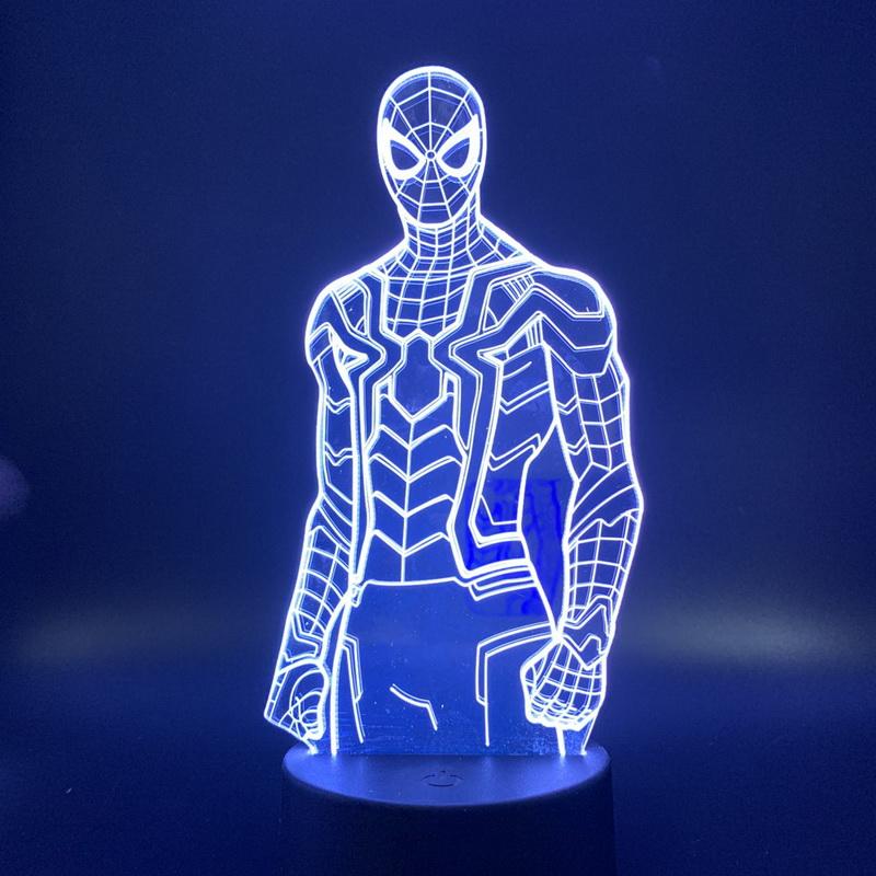New spiderman 3D Illusion Lamp Night Light