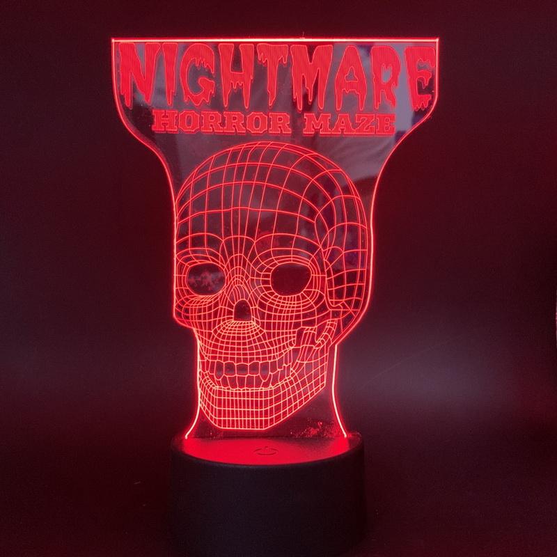 nightmare horror maze 3D Illusion Lamp Night Light