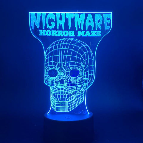 Image of nightmare horror maze 3D Illusion Lamp Night Light