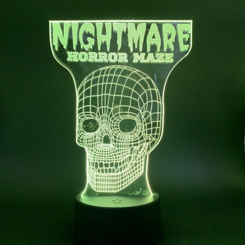 nightmare horror maze 3D Illusion Lamp Night Light
