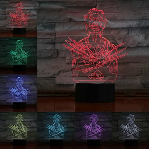 Image of Novel Figure 01 3D Illusion Lamp Night Light