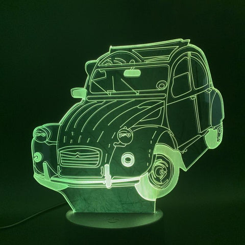 Image of Older Retro Car 3D Illusion Lamp Night Light