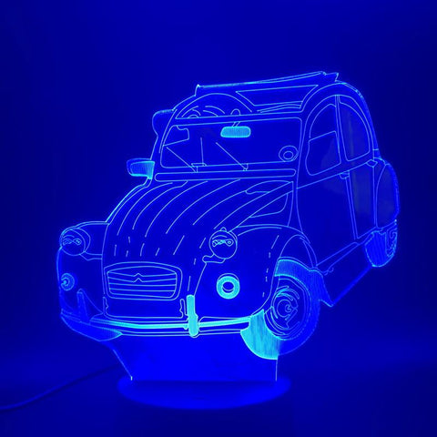 Image of Older Retro Car 3D Illusion Lamp Night Light